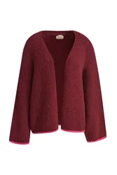 CARDIGAN WITH CONTRAST EDGE female