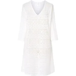 Vestido de playa desagujado escote pico