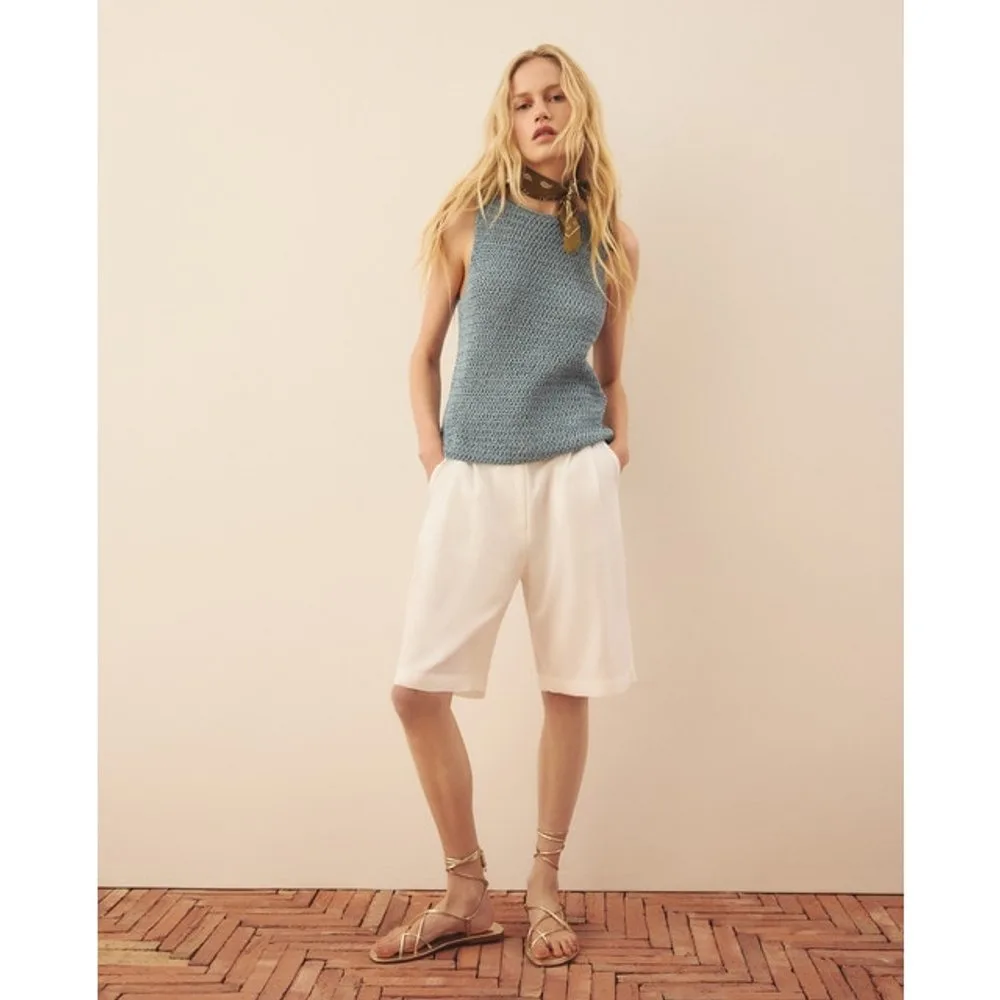 Bermuda lisa fluída de mujer - Southern Cotton - FashionsVida