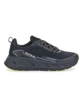 Scarpe da ginnastica nere con dettagli lime RO51038D 43 - Route 66 - FashionsVida