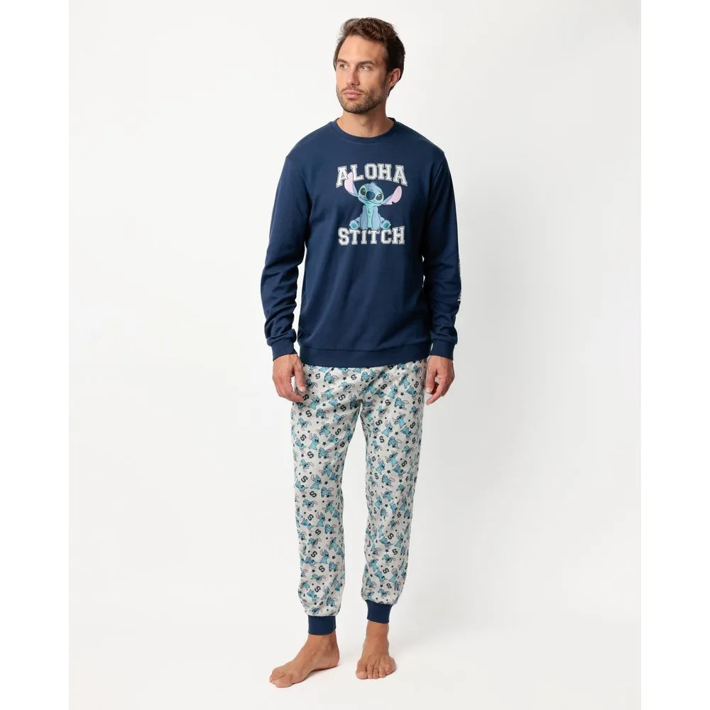 Pijama completo largo de hombre de punto de algodón - Disney - FashionsVida