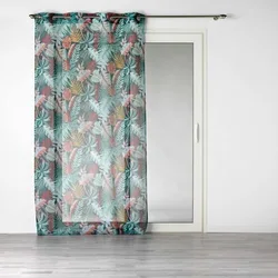 Vorhänge Panneau A Oeillets 140 X 240 Cm Voile Sable Imprime Jacala Bleu 140x240 Cm