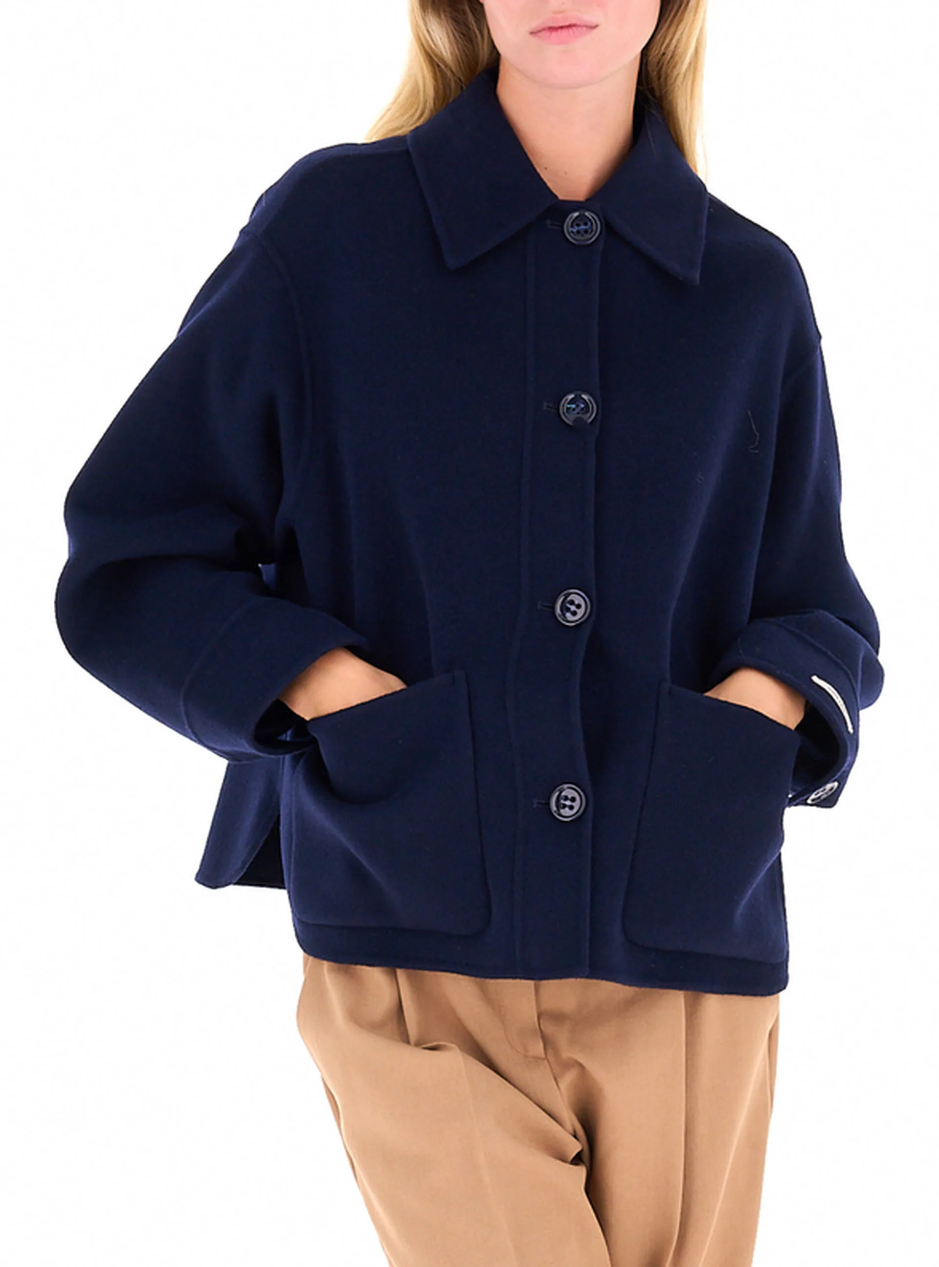 Giacca misto lana BLU SCURO 42 - Pennyblack - FashionsVida