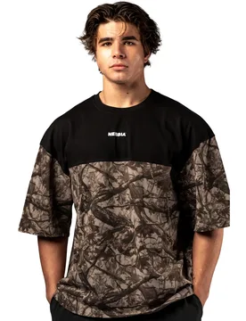 T-Shirt Power Oversized - Marron - male - Size: XL - Nebbia - FashionsVida