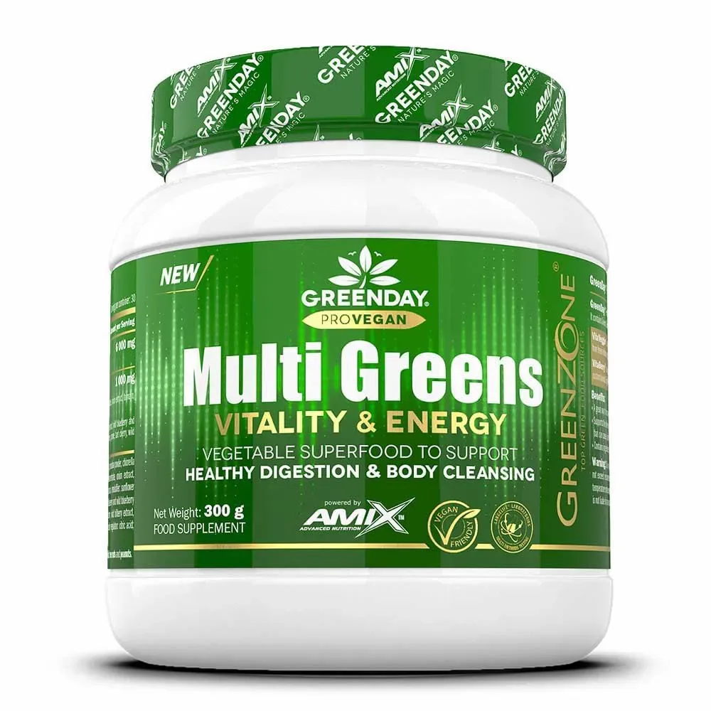 Supplément Greenday Provegan Multigreens 300g - Amix - FashionsVida