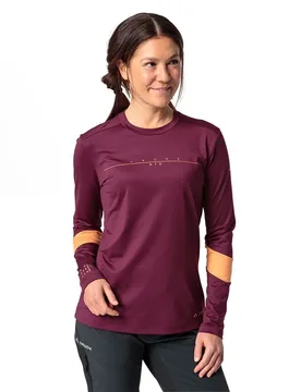 Maglietta A Maniche Lunghe Qimsa Logo Cassis - Vaude Bike - FashionsVida
