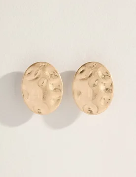 Pendientes ciculares martillados - Tintoretto - FashionsVida