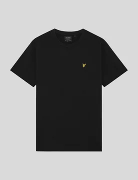 Men's Boxy Cotton T-Shirt Jet Black - Lyle & Scott - FashionsVida