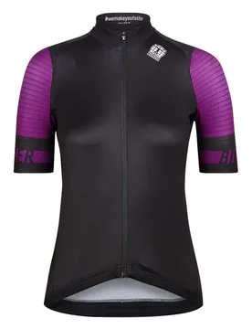 Maglia A Maniche Corte Icon Classic Black / Deep Purple - Bioracer - FashionsVida
