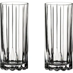 Juego 2 vasos altos de whisky Highball Glass