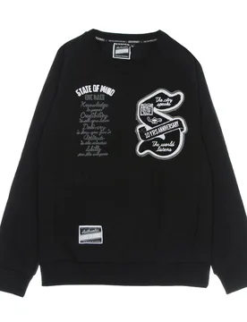 Felpa Girocollo Uomo Ten Years Anniversary Crewneck Black - 5TATE OF MIND - FashionsVida
