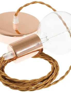 Cables Suspension Luminaire Tm22 1 M Whiskey / Copper One Size - Creative - FashionsVida