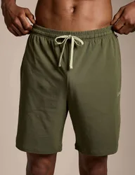 Elasticated Waist Jersey Shorts Khaki male