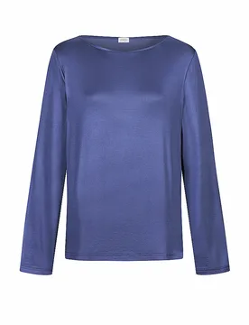 Pyjamashirt PURE SHINE astral night bleu XL - Mey - FashionsVida