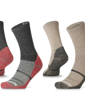 Mh2pc wool hike 2 pack crew calcetines montaña Gris - Lorpen - FashionsVida