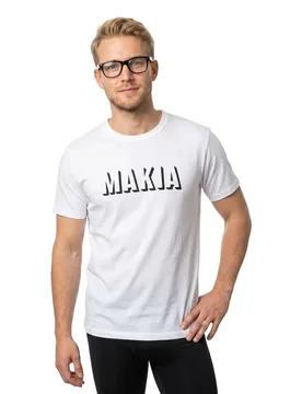 T-shirt à Manches Courtes Shadow White L - Makia - FashionsVida