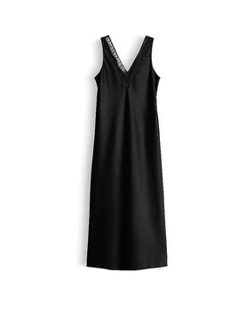 Maxivestido QAMILE negro 36 - someday - FashionsVida