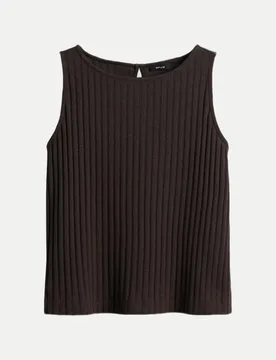 Top Ipoma in Rippstruktur Braun 38 - Opus - FashionsVida