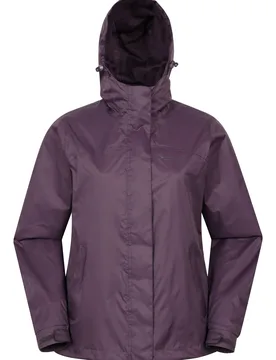 Torrent Womens Lightweight Waterproof Jacket - Purple - Purple - Size: 18 - Mountain Warehouse - FashionsVida