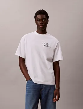 T-shirt con logo uomo bianco - Calvin Klein - FashionsVida