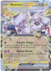 Pokemon SV Paradox Rift 058/182 Mewtwo ex (Prize Pack League Promo)