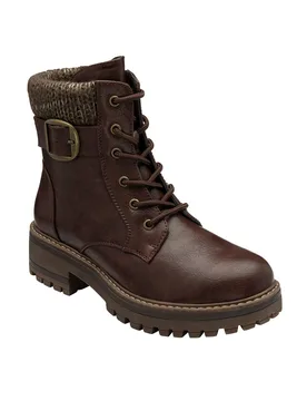 Women's 'Gretal' Zip-Up Ankle Boots in Brown Size: 5 - Brown - Size: 5 - Lotus - FashionsVida