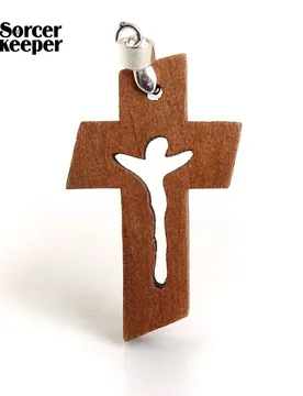 PCS New Natural Wooden Crosses Carved Jesus Crucifix Cross & Clip Bail Charm Pendants Statue Sculpture Jewelry for Necklace - Aliexpress - FashionsVida