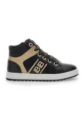 Sneakers Mid-Cut Nere e Oro 87069387 32