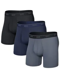 Pack de 3 boxers respirants - Quest Quick-Dry Mesh BB Fly 3pk Black/Turbulence/Maritime - Taille L