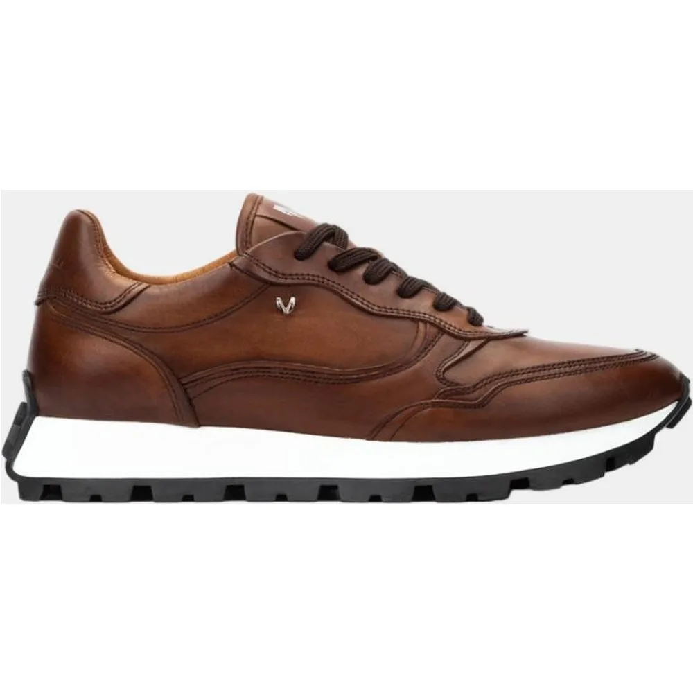 Zapatillas de hombre de piel con cordones - Martinelli - FashionsVida
