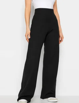 Women's Tall Wide Leg Yoga Pants in Black Size: 20XL - Black - Size: 20XL - Long tall sally - FashionsVida