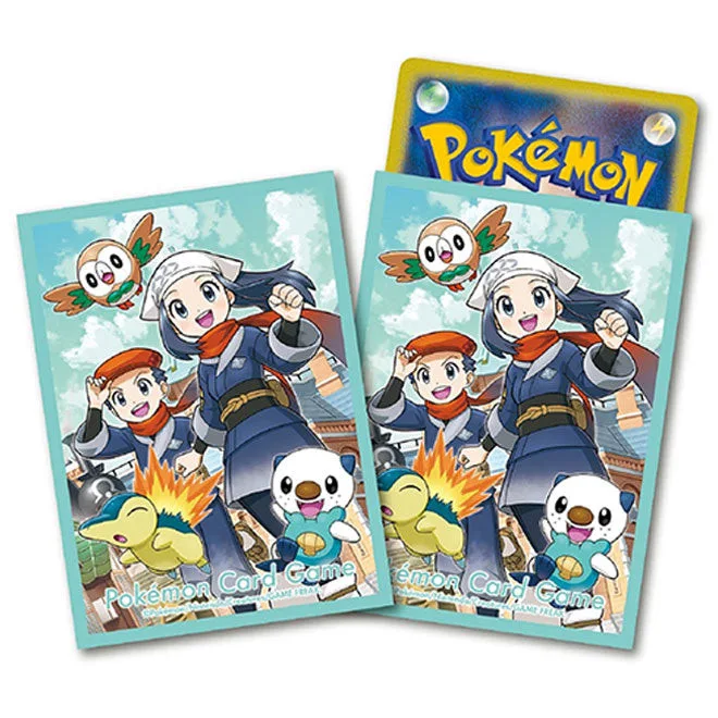 Pokemon Center Japan - Rei, Akari, & Hisuin Starters Sleeves (64) - Pokémon - FashionsVida