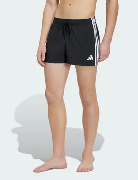 SHORT DA NUOTO 3 STRIPES 3 INCH L Black / White - Adidas - FashionsVida