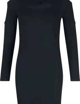 Kurzes Kleid - Dress Anabela - S bis XXL - für Damen - Größe M - schwarz - Frauen - female - Outer Vision - FashionsVida