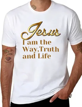 I am the Way, Truth and Life. Jesus T-Shirt t shirts for man cotton t shirt man designer T-Shirt - Aliexpress - FashionsVida