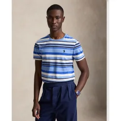 Camiseta de hombre de algodón de rayas Bristol Multicolor
