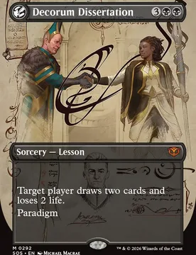 Decorum Dissertation (Borderless Field Notes Foil) Secrets of Strixhaven - Magic: The Gathering - FashionsVida