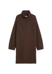 DRESS, MIDI, STAND-UP COLLAR female