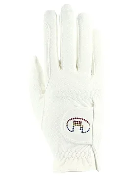 Reithandschuhe MARNE white/rainbow 8,0 - roeckl - FashionsVida