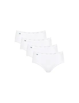 Midislip BASIC confezione da 4 bianco bianco 38 - Sloggi - FashionsVida