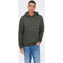 Only & Sons - Sudadera de hombre básica con capucha