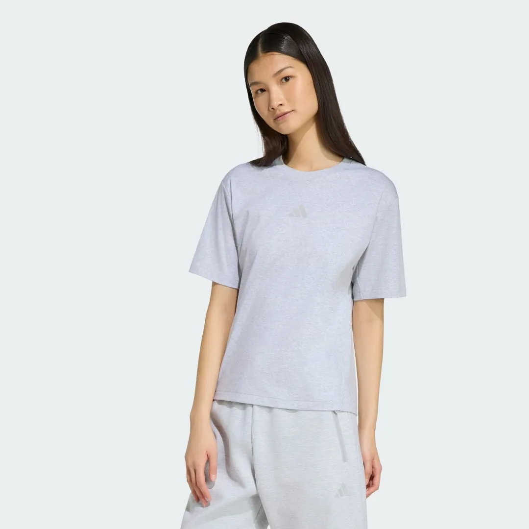 T-SHIRT Z.N.E. S Light Grey Heather - Adidas - FashionsVida