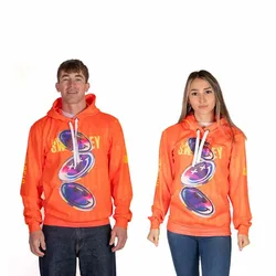Sweat à Capuche S.w.smiley Sensoral Shimmer Orange S Homme