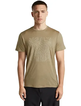 T-shirt à Manches Courtes 150 Tech Lite Great Heights Cumin S - Icebreaker - FashionsVida