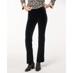 Pantalón de mujer de terciopelo con cinturilla elástica