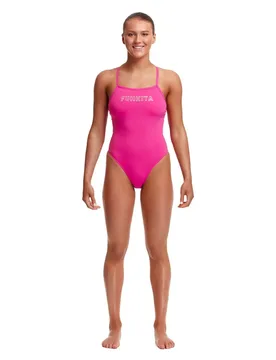 Tie Me Tight Swimsuit Candy AUS 16 Women - Funkita - FashionsVida