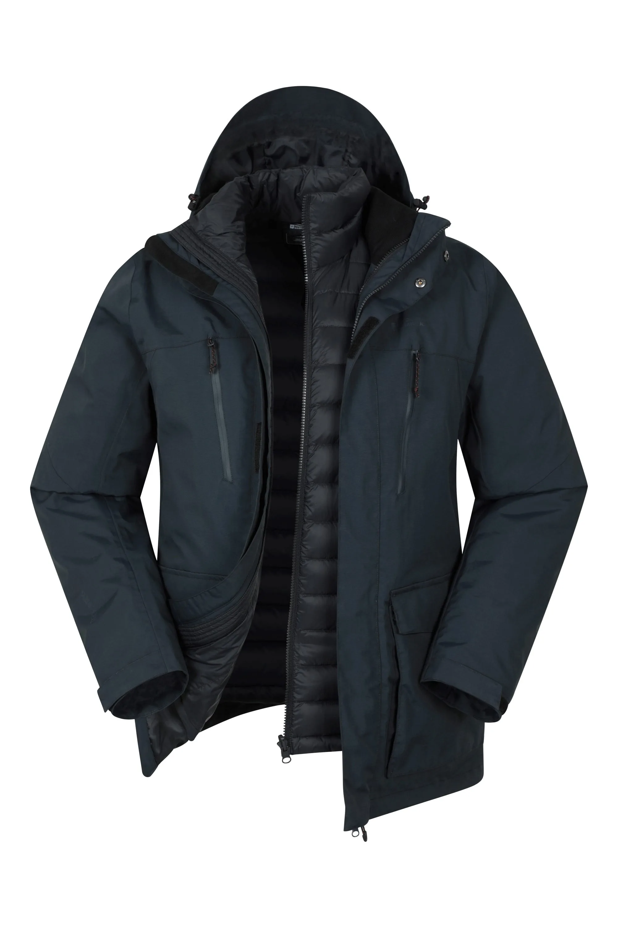 Correspondent II Mens Down 3 In 1 Jacket - Navy - Mountain Warehouse - FashionsVida