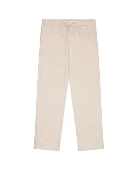 Pantalon en lin beige L - Knowledge Cotton Apparel - FashionsVida