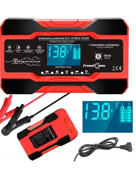 Chargeur De Batterie De Voiture Rj C 121001a Red / Black One Size unisex - Rj Tianye - FashionsVida