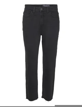NMMONI HW STRAIGHT ANK BLACK JEANS female - 25 / /30 - FashionsVida